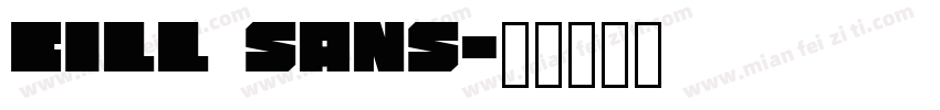 Cill sans字体转换